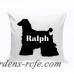 JDS Personalized Gifts Personalized Afghan Hound Silhouette Throw Pillow JMSI2464